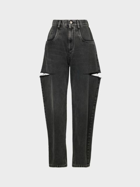 Cut-out jeans