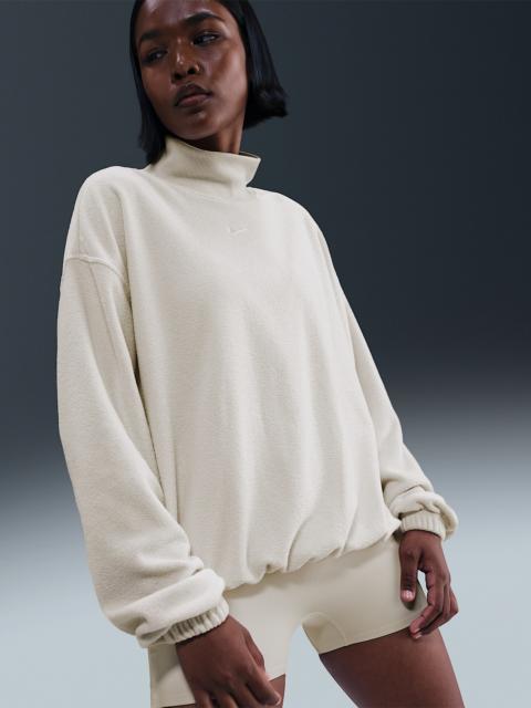 Nike Sportswear Phoenix Plush Women's Cozy Fleece Oversized Mock-Neck Top
