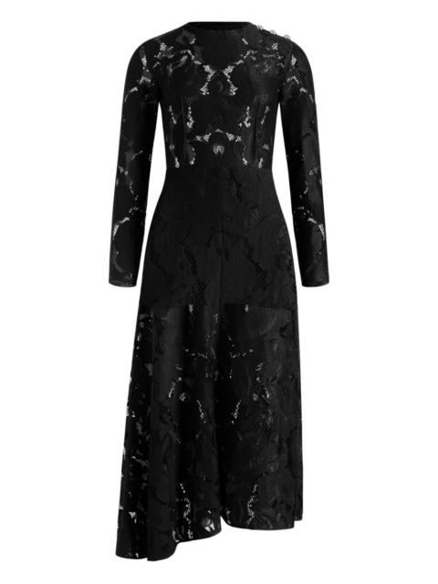 asymmetric lace dress