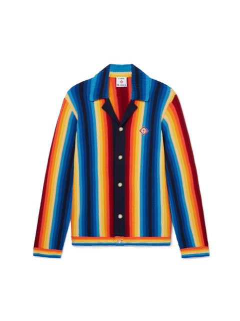 Gradient Stripe Towelling Jacket | Casablanca Paris