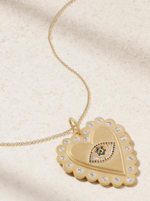 18-karat Gold, Diamond And Tsavorite Necklace