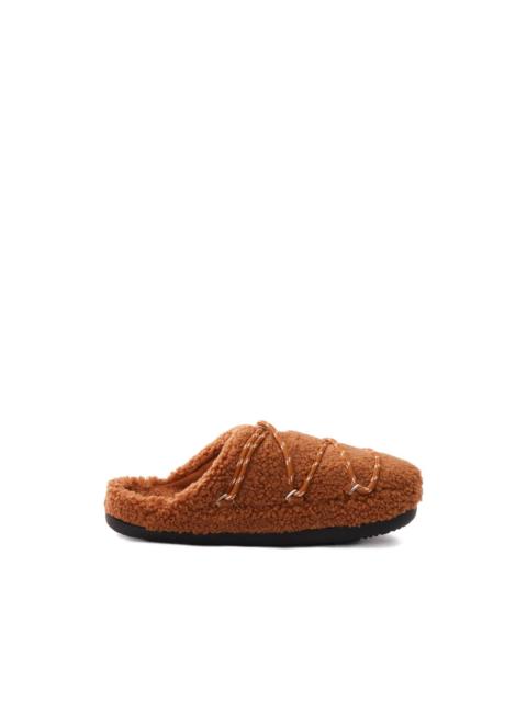 teddy slip-on slippers