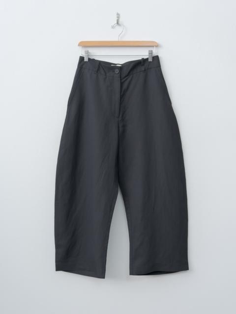 CHALCO Wide Crop Pant - Black Grape
