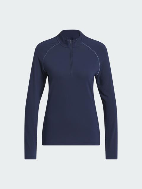 Ultimate365 Solid Quarter-Zip Mock Polo Shirt