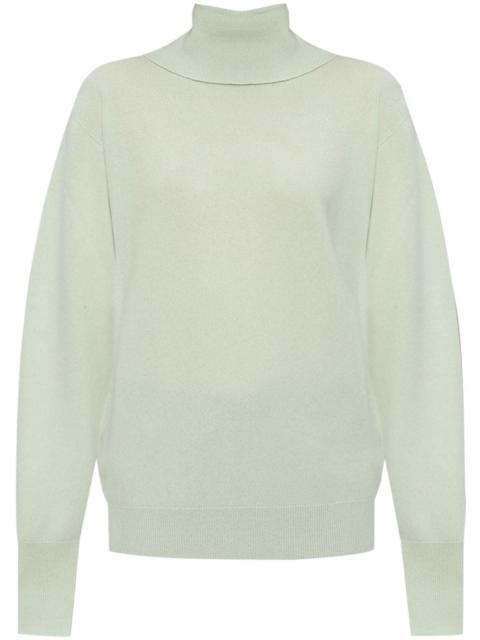 roll-neck fine-knit jumper