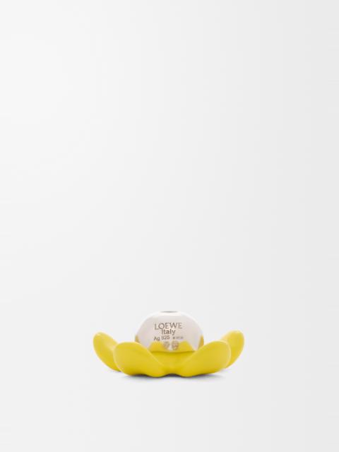 Flower Hat pendant in sterling silver