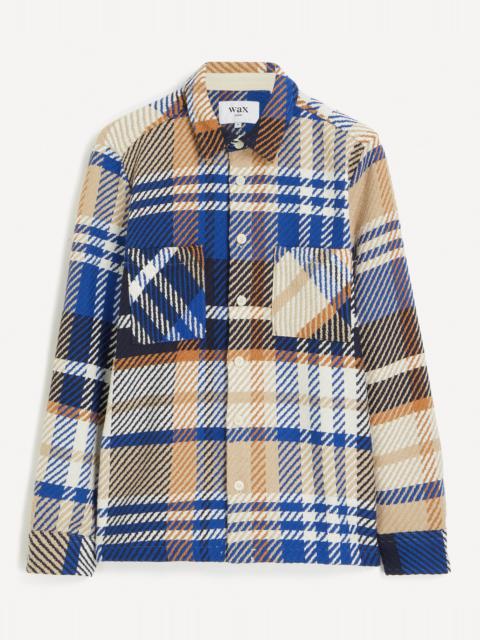 Whiting Blue-Tan Bold Check Overshirt