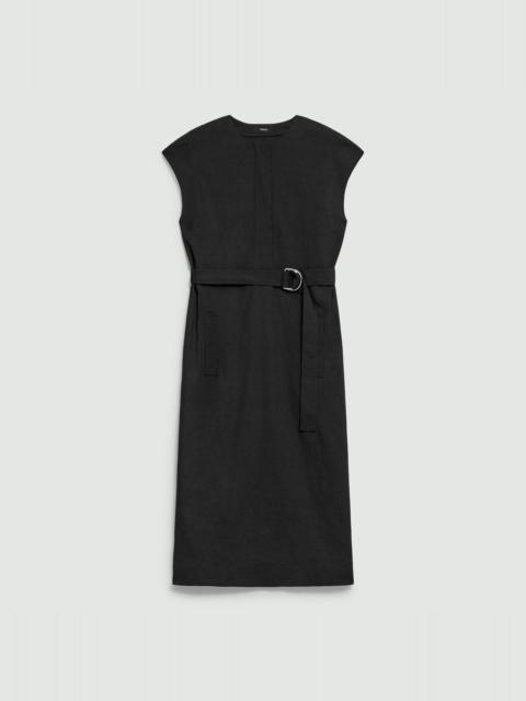 Belted Midi Dress in Good Linen