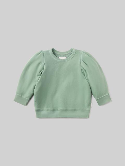 Pleated Short Sleeve Crew
In Cadet