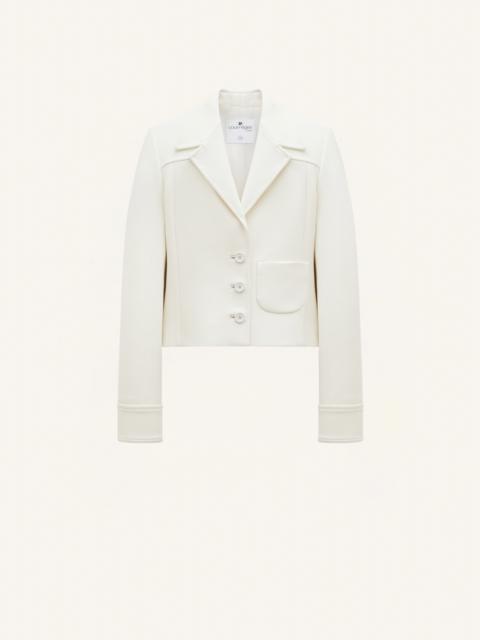 BELTED SHORT HERITAGE CREPE JACKET