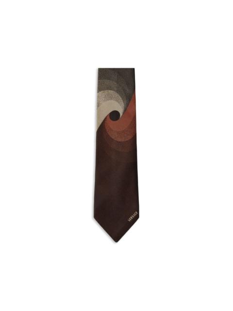 printed jacquard silk tie
