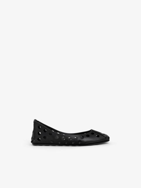 PERFO BALLET FLATS IN CALFSKIN