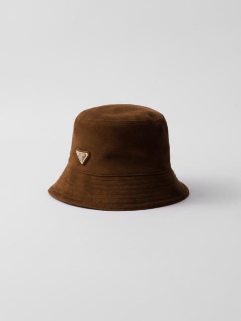 Suede bucket hat