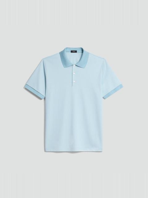 Polo Shirt in Cotton-Blend Jacquard
