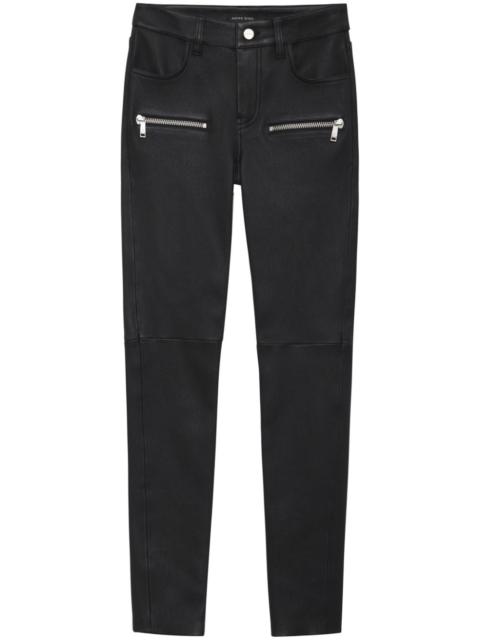 Remy leather skinny trousers