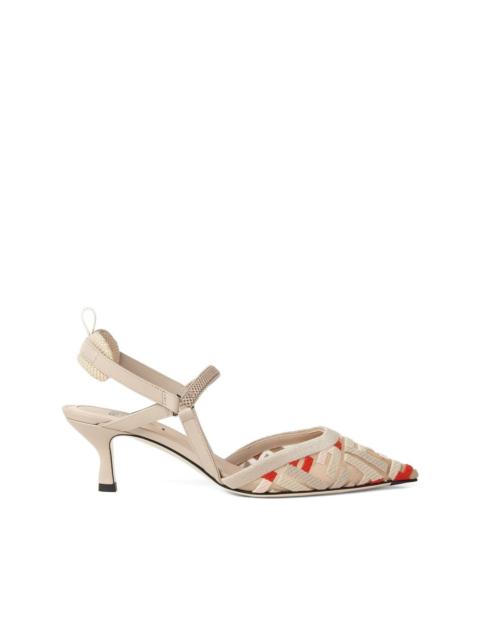 Colibrì FF-motif slingback pumps