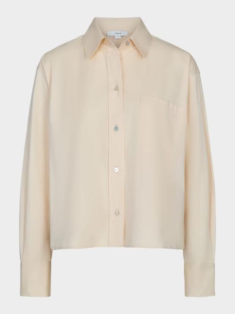Cropped Long-Sleeve Shirt
