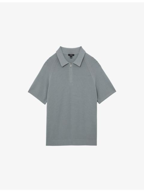 Estate Half-Zip Knitted Polo Top