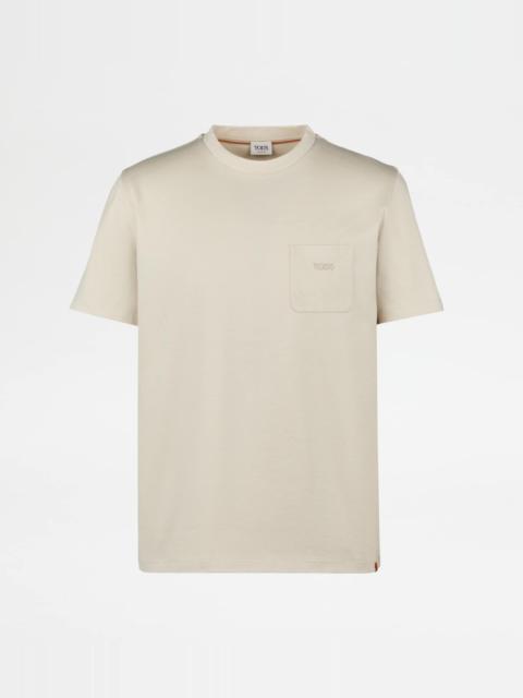 T-SHIRT IN JERSEY - BEIGE