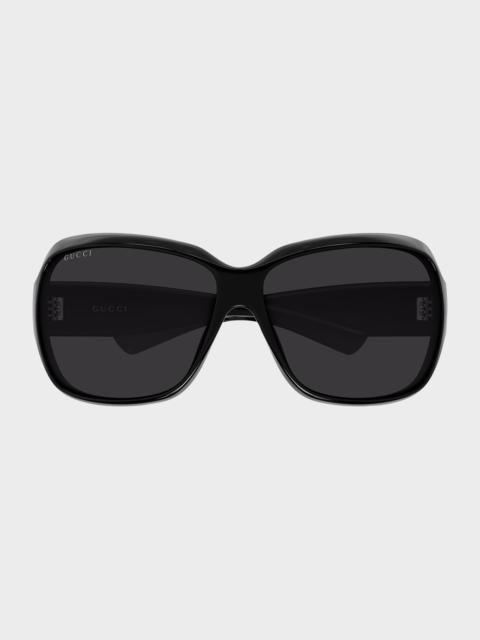 Logo 70mm Square Sunglasses