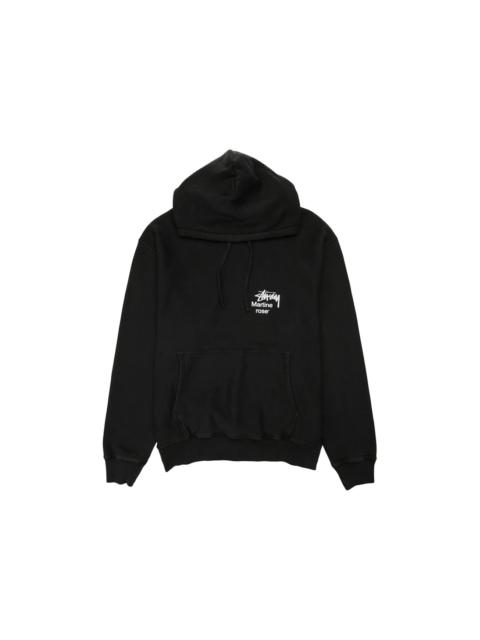 Stussy x Martine Rose Collage Pigment Dyed Hoodie Black