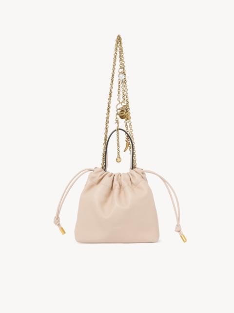 MINI CHLOÉ ICONS SHOULDER BAG WITH CHAIN IN SOFT LEATHER