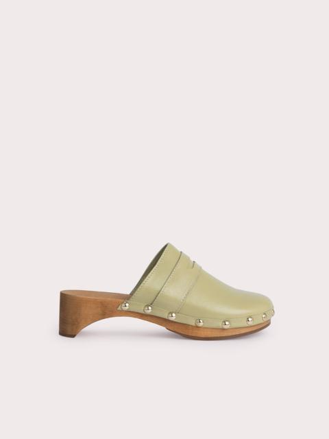 Hans Olive Gloss Leather