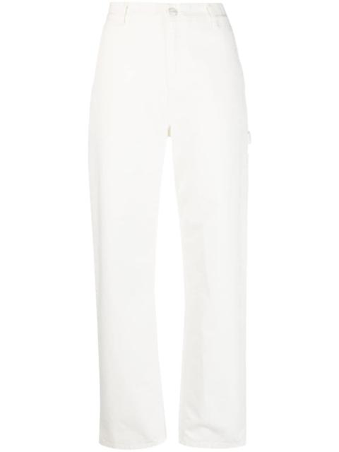 logo-patch straight-leg jeans