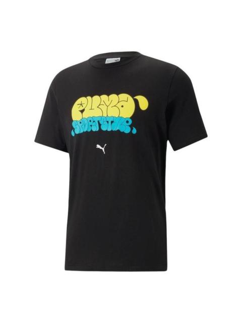PUMA Graphics Graffiti T-Shirts 'Black' 622553-01