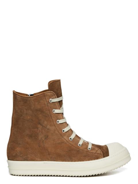 Temple lace-up zip sneakers