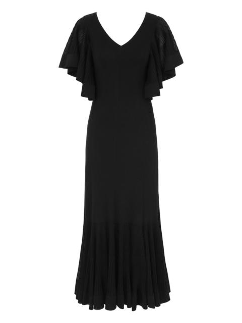 ILLUMINATE PLEATED FRILL MAXI