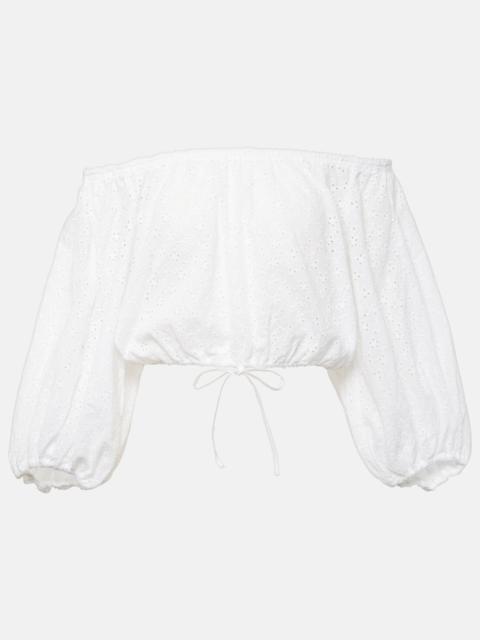 Bova broderie anglaise cotton top