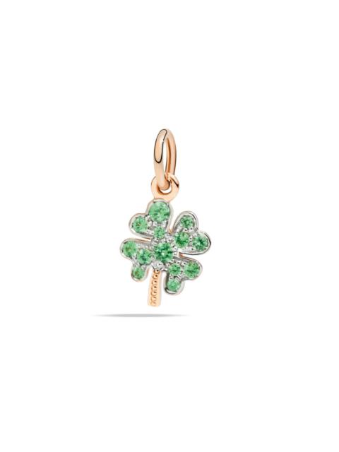 ROSE GOLD & TSAVORITE FOUR LEAF CLOVER CHARM