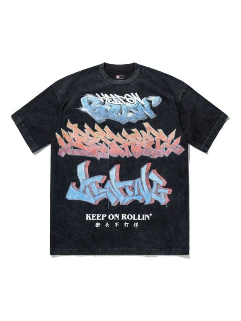 Li-Ning Keep On Rollin Graphic T-shirt 'Washed Black' AHSU207-2