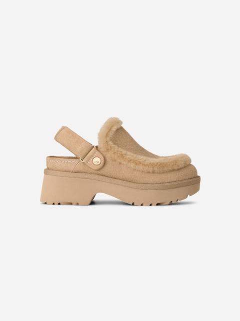 ® Women's Esmee Clog Sheepskin Shoes in Mustard Seed