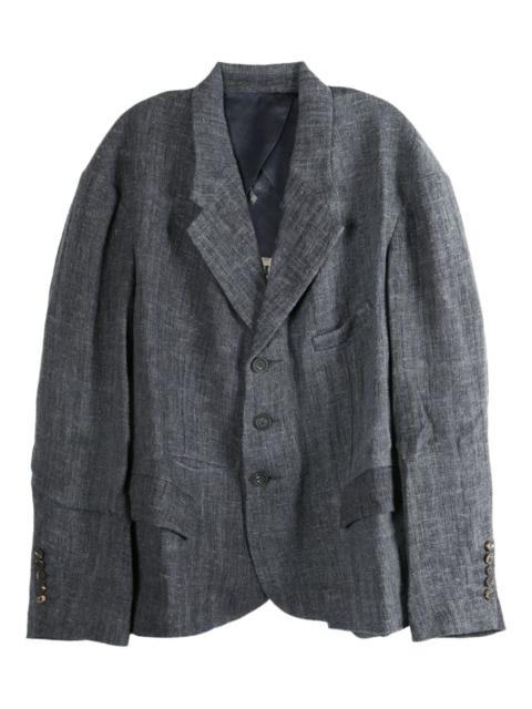 three-button patch-pocket coat