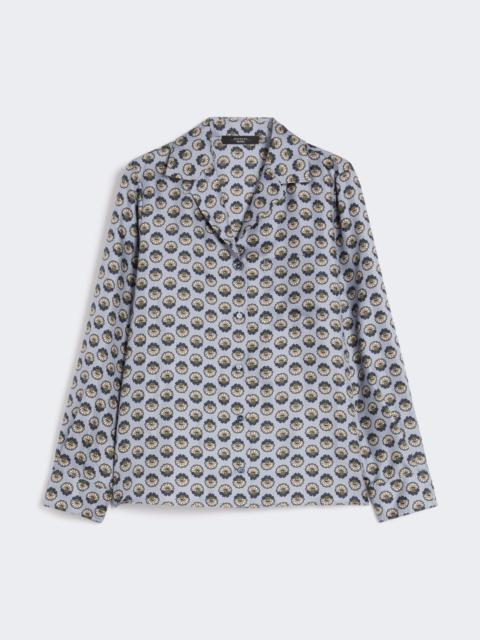 ONCIA Printed silk pyjama shirt