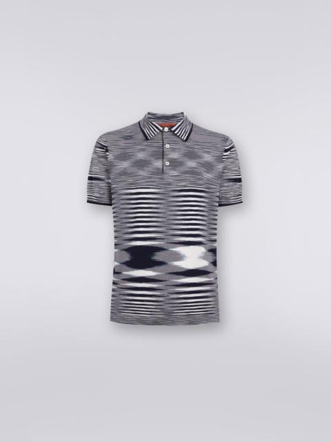 Slub cotton polo shirt