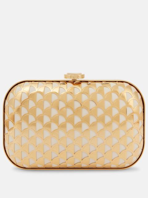 Calla gold-plated clutch