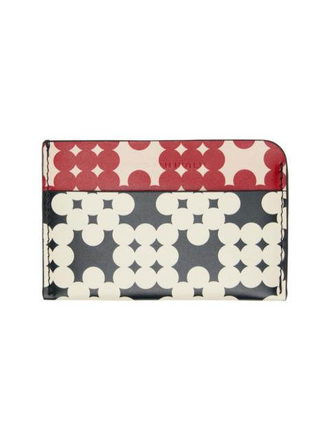 Black & Red Calfskin Card Holder