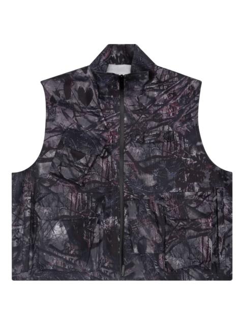 camouflage zip-front vest