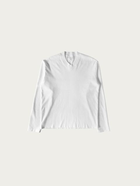 High V-Neck Tee - White