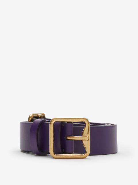 Leather Double B Buckle Belt