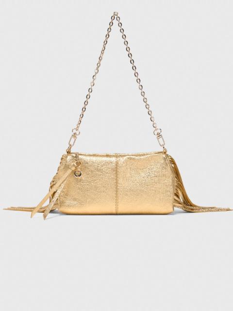 Metallic Miss M clutch bag