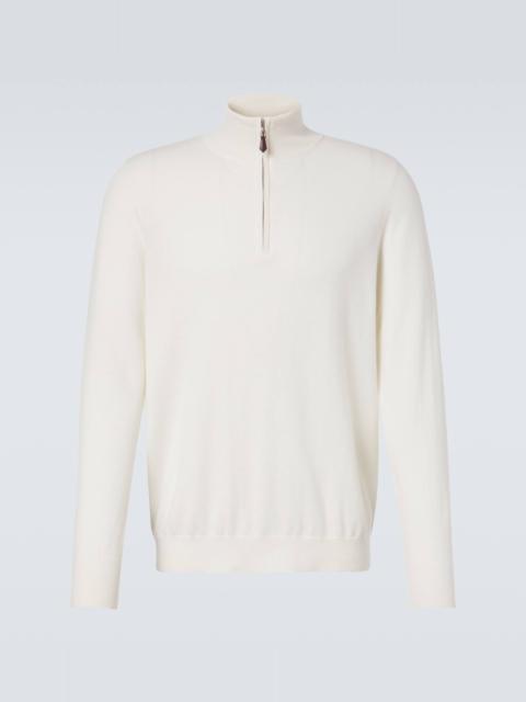 Mr Fenchurch cashmere half-zip sweater