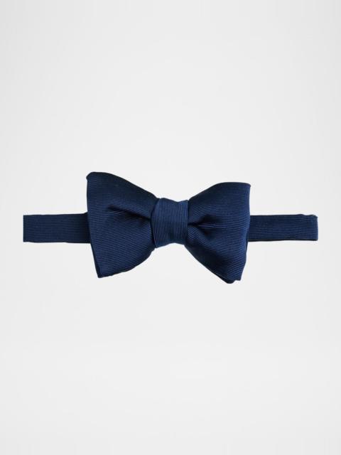 Men's Rib Textured Silk Bow Tie