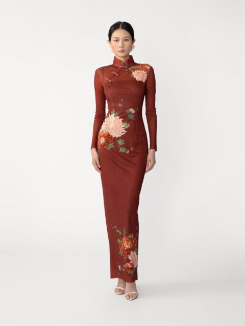 KAIA MESH MAXI DRESS