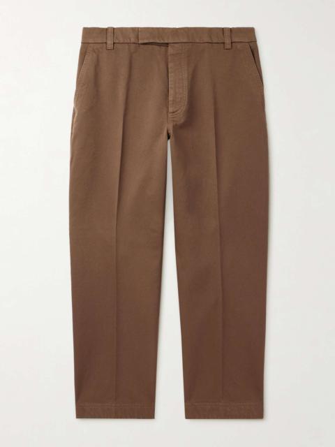 Utility Tapered Garment-Dyed Cotton-Twill Trousers