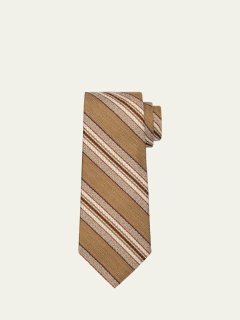 Men's Yale Andino Stripe Silk Tie
