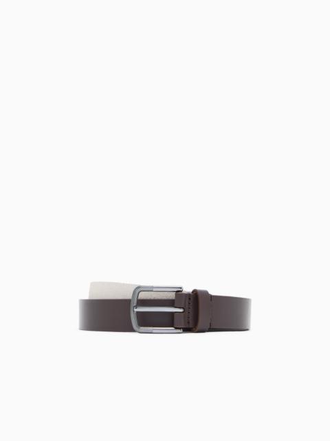 SUEDE AND LEATHER BELT